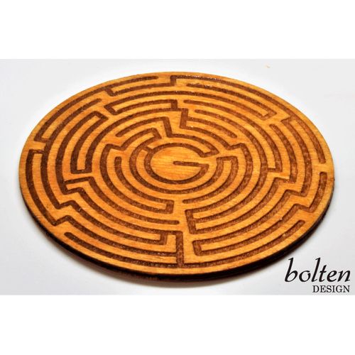 Bolten Sous verre en bois design avec support
 Fiche Technique et Prix au Maroc