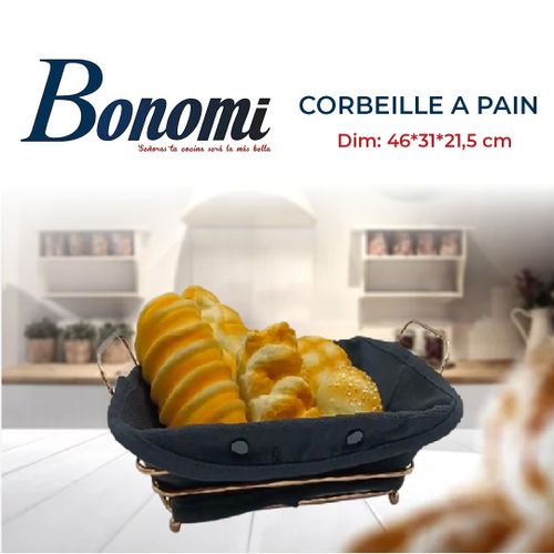 Bonomi Corbeille à pain Noir/Bronze
 Fiche Technique et Prix au Maroc