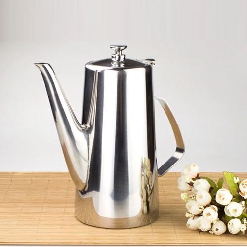 Bouilloires à thé et café en acier inoxydable-théière café-capacité 1L-argent.
 Fiche Technique et Prix au Maroc