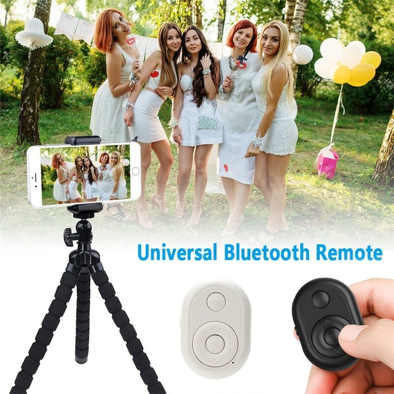 Portable Remote Control Shutter Self-timer Button Convenient Bluetooth Selfie Shutter for Phone Ring Light Tripod Taking Photoes (12)