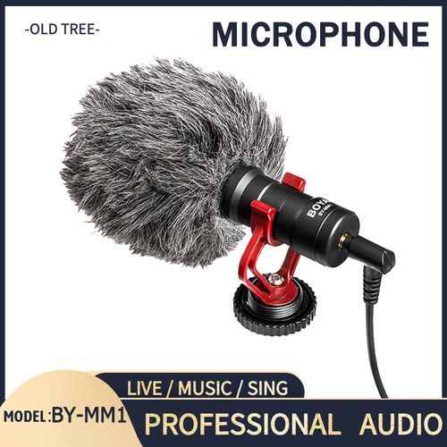 Boya BY-MM1 Microphone vidéo universel cardioïde sur caméra pour appareils photo reflex numériques
 Fiche Technique et Prix au Maroc