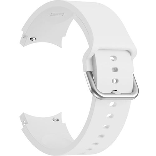 Bracelet de rechange en silicone 20mm Blanc pour Samsung Galaxy Watch 4 40/44mm / Watch 4 Classic 42/46mm
 Fiche Technique et Prix au Maroc