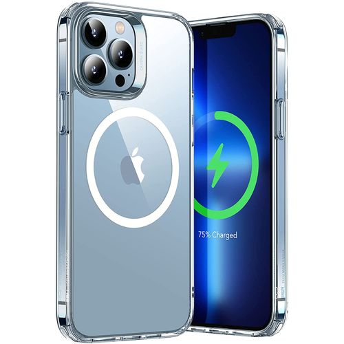 Case Coque Hybride iPhone 13 Pro Max, Charge sans Fil Magnétique, Protection de Norme Militaire, Arrière Choc-Résistible, Transparent
 Fiche Technique et Prix au Maroc