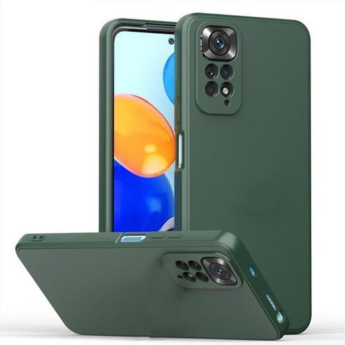 Case Coque Silicone Soft pour Xiaomi Redmi Note 11 Pro Plus 5G  : vert foncé
 Fiche Technique et Prix au Maroc