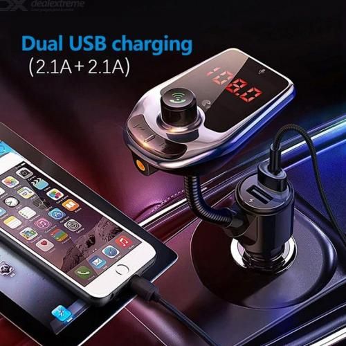 D5 voiture lecteur MP3 transmetteur FM Bluetooth 5.0 Kit mains libres double chargeur USB avec affichage LED pour téléphone portable
 Fiche Technique et Prix au Maroc
