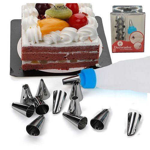 Ensemble 15 pièces  accessoires de cuisine sac crème pâtisserie acier inoxydable
 Fiche Technique et Prix au Maroc