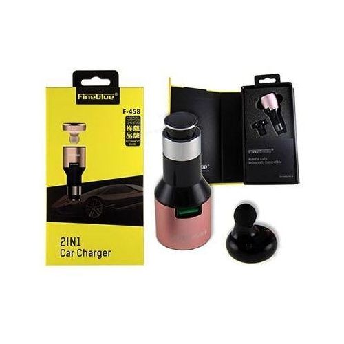 Fine Blue Générique Fineblue F-458 chargeur de voiture 2 en 1 crochet d'oreille d'écouteurs Bluetooth 4.0 Headset Monaural pour Samsung Xiaomi iPhone Écouteurs mains libres – Doré
 Fiche Technique et Prix au Maroc