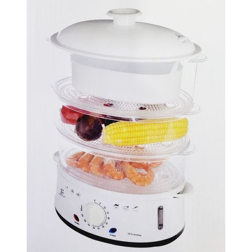 Genial GFS-302WW Cuiseur à vapeur électrique - 900W - 3 paniers + 1 bol à riz - BLANC
 Fiche Technique et Prix au Maroc