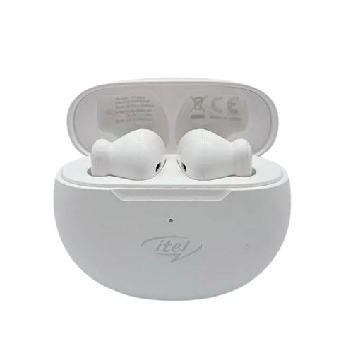 Itel - Earbuds T1 Neo -White - 4 heures de temps de jeu
 Fiche Technique et Prix au Maroc