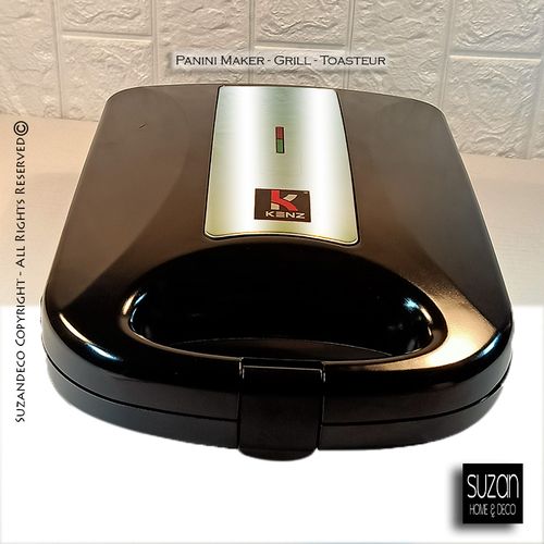 Kenz FAMEUX PANINI Sandwich Maker-Grill -Toast  Revêt, Antiadhésif Finition INOX TOP
 Fiche Technique et Prix au Maroc