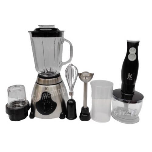 Kenz Pack  Blender Bol En Verre 1.5L ICE Crush + Mixeur plongeant 4EN1 Noire
 Fiche Technique et Prix au Maroc