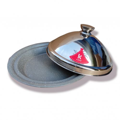 Kenz Tajine en granit couvercle inox 26cm RN390 article 6789 G-L
 Fiche Technique et Prix au Maroc
