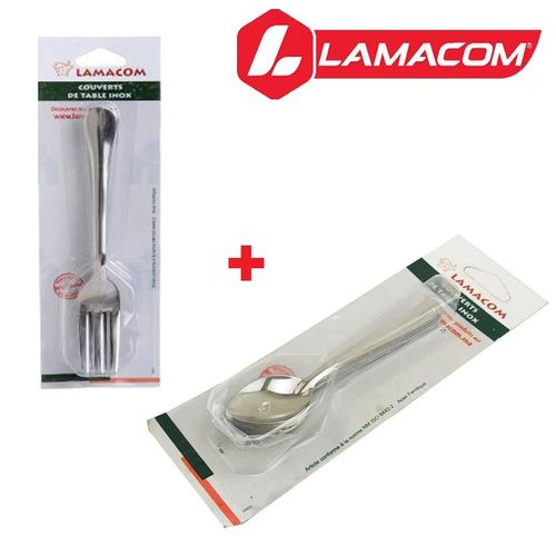 Lamacom Série de 6 Petites Fourchettes & 6 Petites cuillères INOX
 Fiche Technique et Prix au Maroc