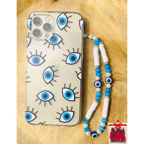 Lanière Téléphone Blue & White Ocean Blue Eye + Sticker Choose
 Fiche Technique et Prix au Maroc