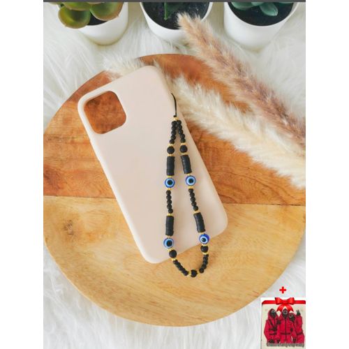 Lanière de téléphone Black & Gold Blue Eye + Sticker Choose
 Fiche Technique et Prix au Maroc