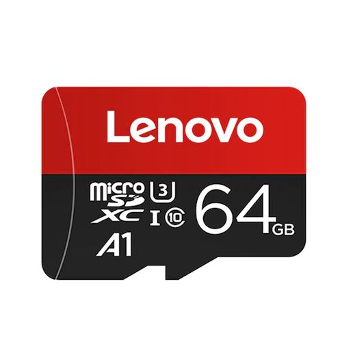 Lenovo Carte mémoire 64GB Lenovo MicroSD SDXC UHS-I Card 100MB/s Classe 10 U3 4K
 Fiche Technique et Prix au Maroc