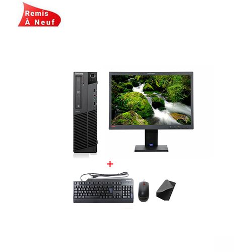 Lenovo ThinkCentre M82 Celeron G1610 2,6 GHz , RAM 4Go HDD ,500Go avec Ecran Lenovo 22" - Remis à Neuf
 Fiche Technique et Prix au Maroc