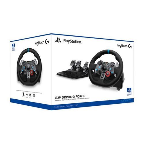 Logitech G29 Driving Force Volant de Course avec Pédales  Pour PS5/PS4
 Fiche Technique et Prix au Maroc