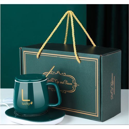Lucky Tasse chauffante en ceramique verte pack complet en VERT
 Fiche Technique et Prix au Maroc