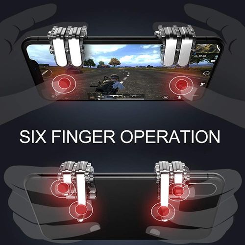 Manette 4 BOUTONs  contrôleur vise tir a couvert rapide pubg free fire Blanc
 Fiche Technique et Prix au Maroc