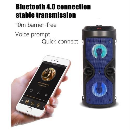 Mini Speaker Wireless Speaker Haut parleur Stereo Super Bass Bluetooth ZQS4209 LED-Karoke et lecteur MP3avec télécommande
 Fiche Technique et Prix au Maroc