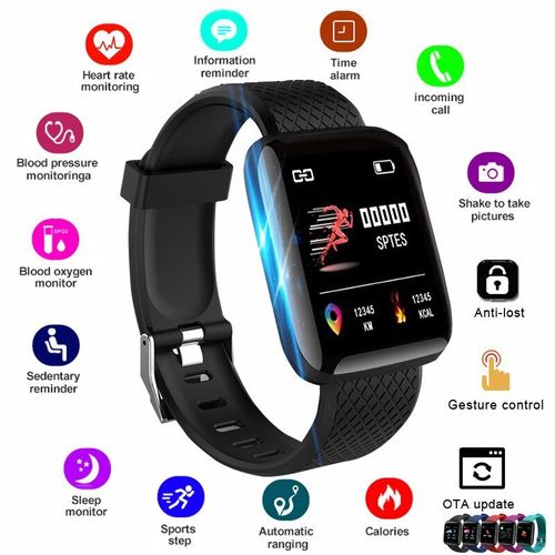 Montre connectée Sport Bluetooth, mesure pression artérielle,fréquence cardiaque
 Fiche Technique et Prix au Maroc
