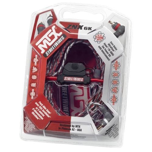Mtx StreetWires  Alimentation 6 mm2 avec RCA ZNX6K 5 m
 Fiche Technique et Prix au Maroc