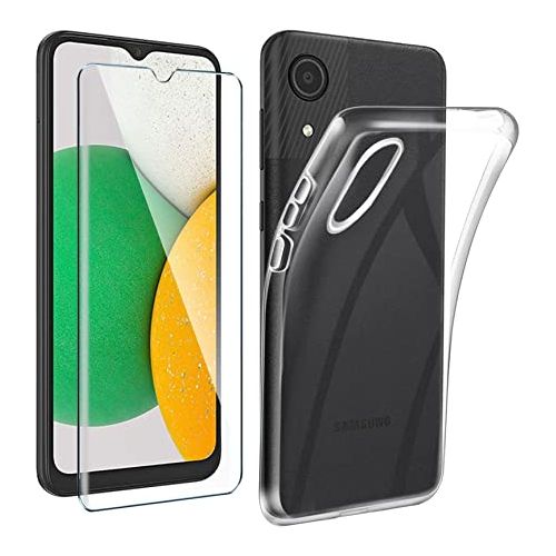 Pack - Incassable Samsung A03 Core + Coque Silicone Transparente pour Samsung A03 Core
 Fiche Technique et Prix au Maroc