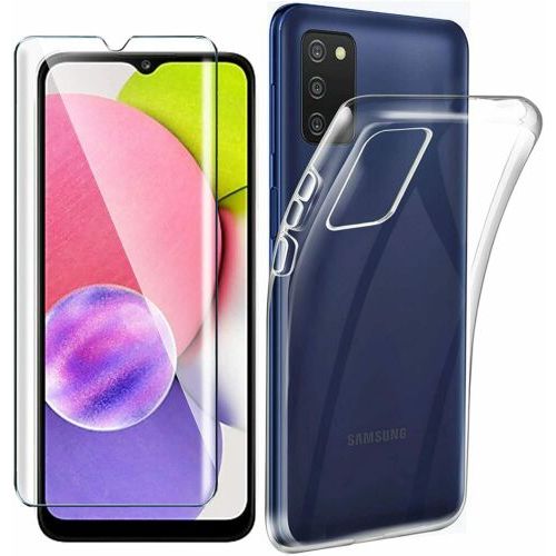 Pack - Incassable Samsung A03S + Coque Silicone Transparente pour Samsung A03S
 Fiche Technique et Prix au Maroc