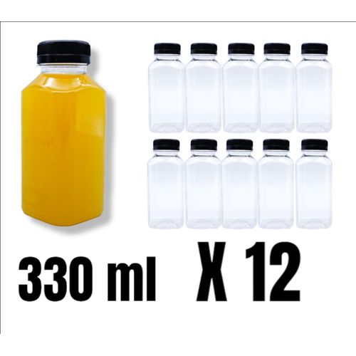 Pack de 12 Bouteille a jus plastique avec Bouchon - 330ml.
 Fiche Technique et Prix au Maroc