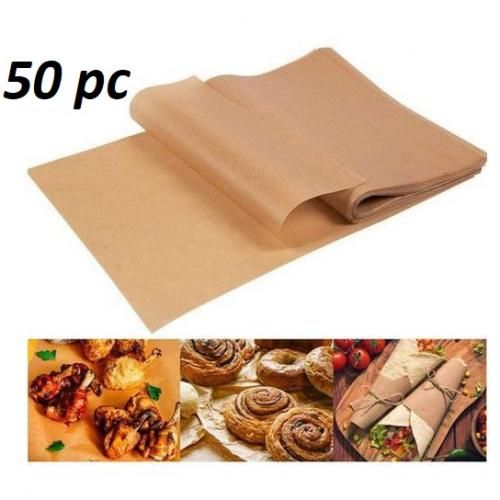 Papier cuisson Marron 50 pieces Anti-adhérent professionnel et nature
 Fiche Technique et Prix au Maroc