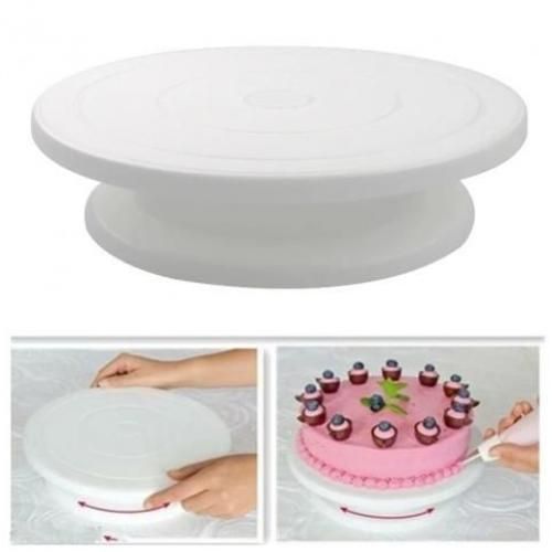 Plaque à gateau tournant 360° en plastique Cake Decorating Turtable
 Fiche Technique et Prix au Maroc