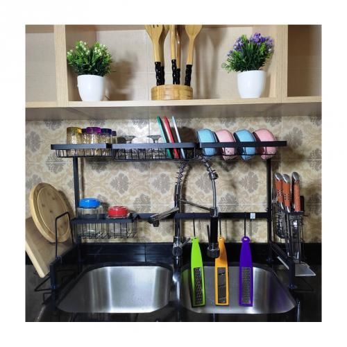 Plateau De Séchage égouttoir au-dessus de l'évier de la vaisselle  en Acier inoxydable 85cm
 Fiche Technique et Prix au Maroc