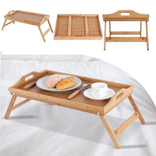 Plateau de Petit Déjeuner au Lit - Pliable - Bois
 Fiche Technique et Prix au Maroc