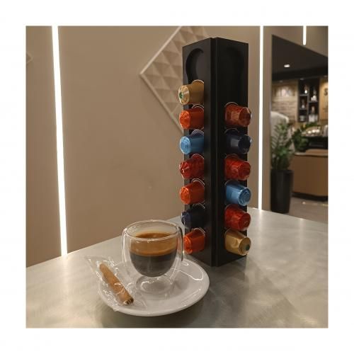 Porte-capsules distributeur Nespresso capacité 28 (Noir)
 Fiche Technique et Prix au Maroc