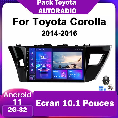 Poste Android11//2G-32//TOYOTA COROLLA 2014-2016
 Fiche Technique et Prix au Maroc