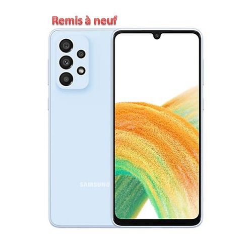 Samsung Galaxy A33 6,4" (128GO,6GO), 5G - Bleu - Remis a neuf
 Fiche Technique et Prix au Maroc