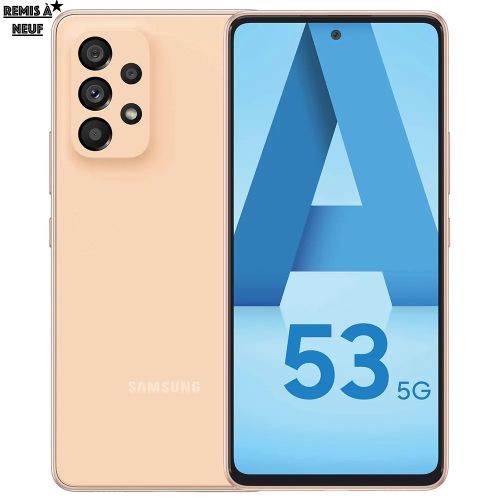 Samsung Galaxy A53 5G Pêche (8 Go / 128 Go) Ecran Super AMOLED 120Hz - Remis à neuf
 Fiche Technique et Prix au Maroc