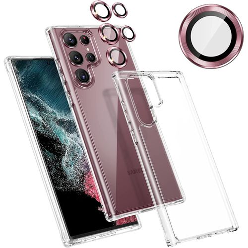 Samsung S22 Ultra Coque Transparent + protecteur Caméra Arrière Rouge 4K
 Fiche Technique et Prix au Maroc