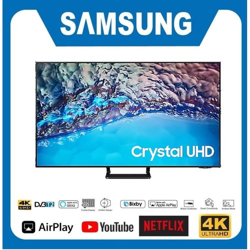 Samsung TV 55" Smart 4K Crystal UHD - 55BU85 Série 8 - Bluetooth - Récepteur Intégré
 Fiche Technique et Prix au Maroc