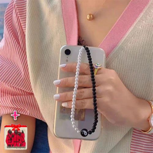 Sangle Lanière Phone strap White&Black Ying Yang Sticker Choose
 Fiche Technique et Prix au Maroc