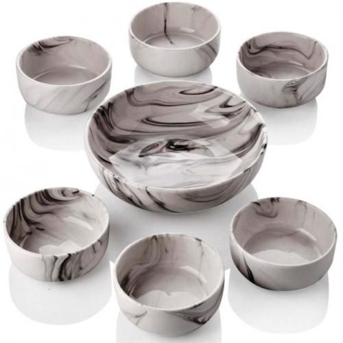 Set de saladier avec 6 bols en céramique
 Fiche Technique et Prix au Maroc