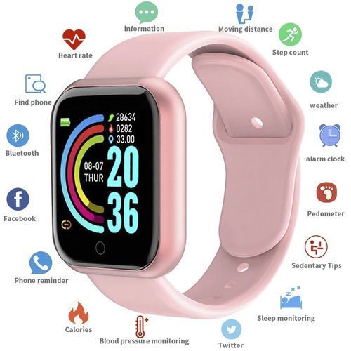 Smart watch pour femmes et hommes Y68 pro d20s Bracelet de fitness _ Rose
 Fiche Technique et Prix au Maroc
