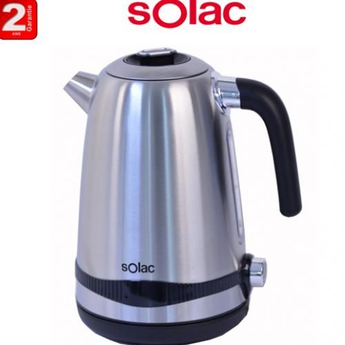 Solac Bouilloire en inox SELECTA  2200W1,7L acier inoxydable- 2 ans de garantie
 Fiche Technique et Prix au Maroc
