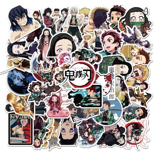Stickers-10pcs dessin Anime démon Slayer Kimetsu No Yaiba autocollants imperméable-6
 Fiche Technique et Prix au Maroc