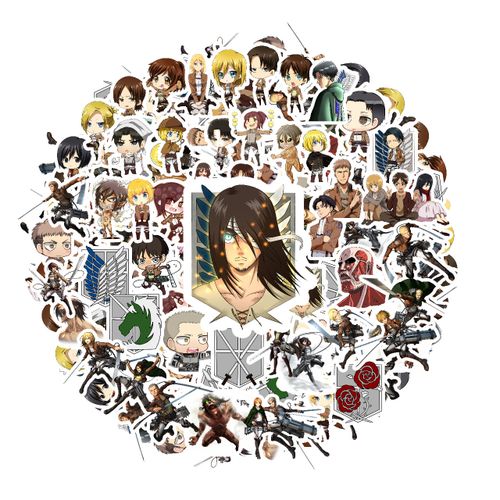 Stickers 50pcs dessin Anime ATTACK ON TITAN autocollants imperméable
 Fiche Technique et Prix au Maroc