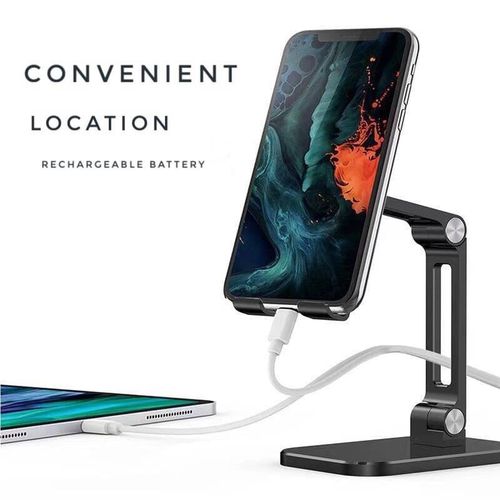 Support bureau pour téléphone et tablette 35 degrés réglable - Noir
 Fiche Technique et Prix au Maroc