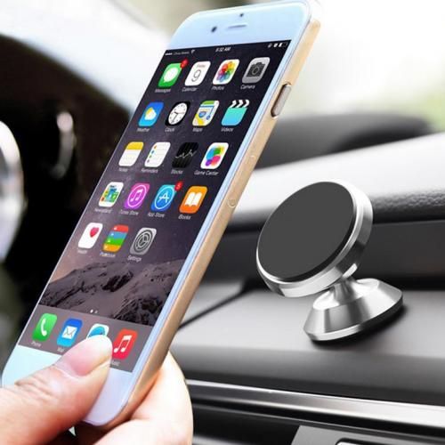 Support pour téléphone Mobile magnétique gris
 Fiche Technique et Prix au Maroc