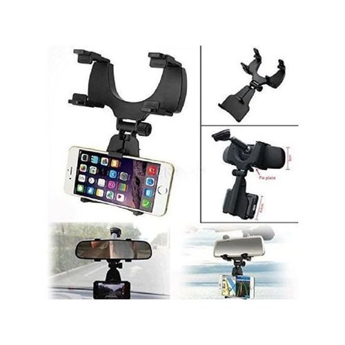 Support universel pour téléphone de voiture Support de rétroviseur Support
 Fiche Technique et Prix au Maroc