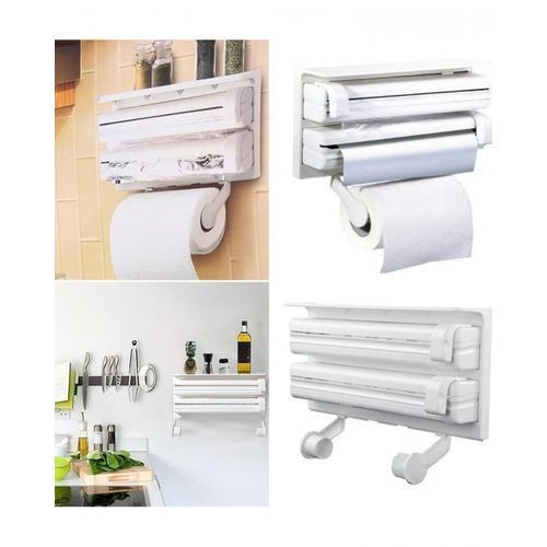 TRIPLE PAPER DISPENSER support mural cuisine a serviette papier avec Triple rouleau distributeur
 Fiche Technique et Prix au Maroc